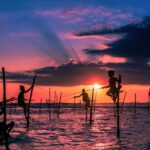 stilt fisherman who can be seen in ypur holiday tours to Sri Lanka.