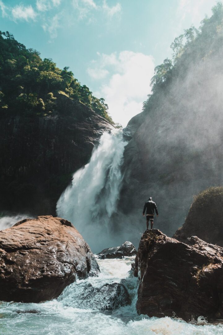 A waterfall in Sri Lanka